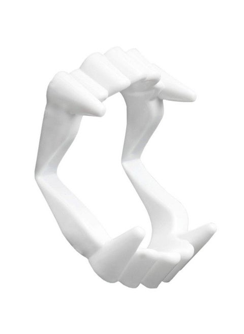White Sharp Vampire Fangs Dracula Monster Teeth For Party Favors And Supplies 12 Pack