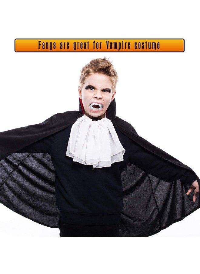 White Sharp Vampire Fangs Dracula Monster Teeth For Party Favors And Supplies 12 Pack