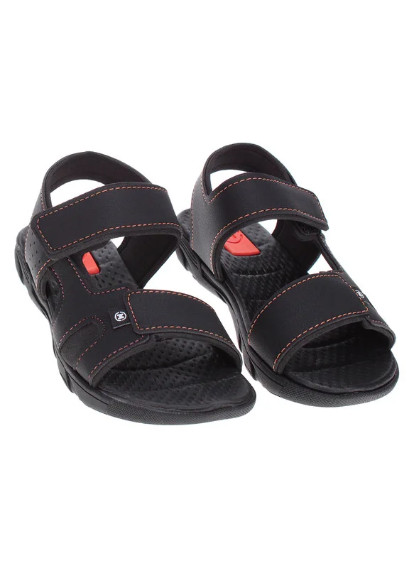 موليكينهو Molekinho Boys Sandals With Back Strap Black | Made In Brazil