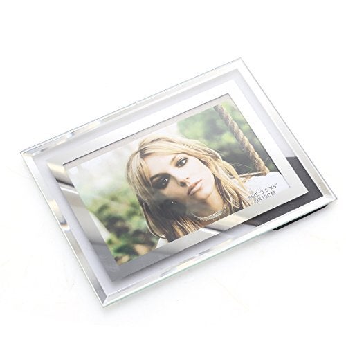 Zhenzan Frames 3.5x5-inch Glass Picture frame for Home Decor,Horizontal or Vertical Display - Image 4