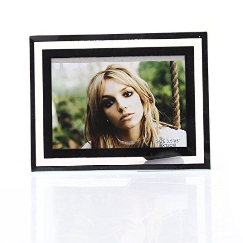 Zhenzan Frames 3.5x5-inch Glass Picture frame for Home Decor,Horizontal or Vertical Display - Image 2