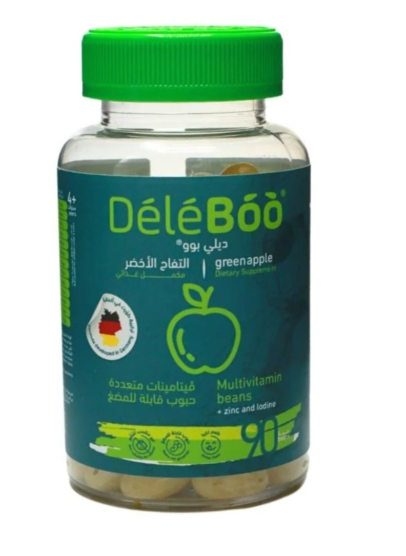 DéléBoo Deleboo Multivitamins + Zinc and Iodine Apple Flavor 90 Beans  - Image 1