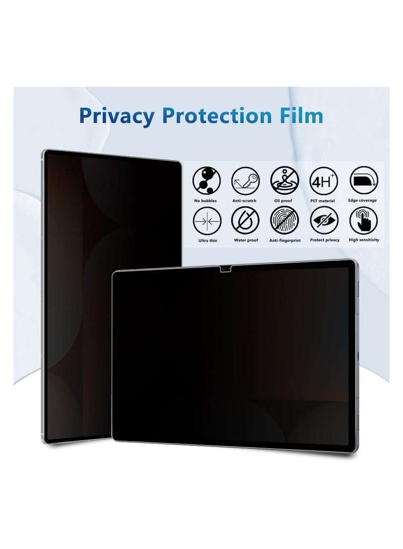 【1 Pack】 Privacy Screen Protector Compatible with Galaxy Tab S10 Ultra 14.6-inch SM-X920/X926 (2024), 360° Anti Spy Privacy Film, Matte Anti-Glare, Scratch Resistant, Anti Bubble PET Film - Image 3