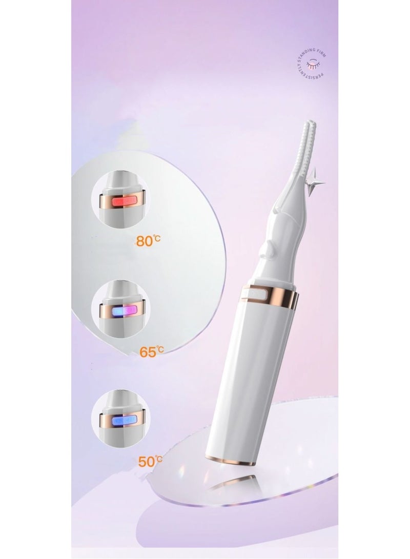 general Heated Eyelash Curler, Mini Electric Eyelash Curler, Portable Makeup Electric Eyelash Curling, USB Rechargeable Finalize Eyelash Tool Beauty Tools for Women - Image 5