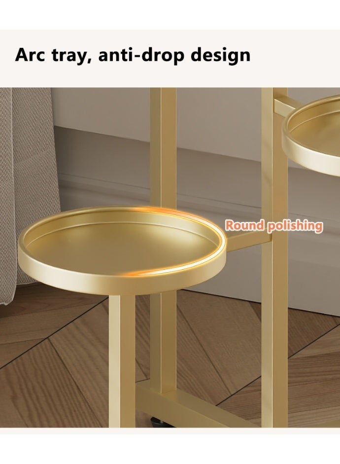 WALALLA Metal Plant Stand for Indoor and Outdoor,5-Tier Shelf with Golden Flower Pot Holders Corner Plant Shelf for Living Room, Bedroom, Office and Garden - Image 4