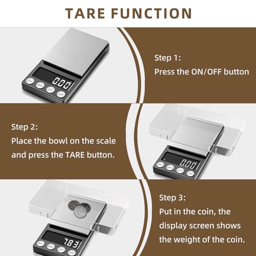 SKEAP Digital Coin Scale, Gram Scale 0.01g Accuracy for Coin Collectors, Bank Tellers and Home Use, Ideal Scale for Gold and Jewelry, 200g Capacity with Calibration Weight - Image 5