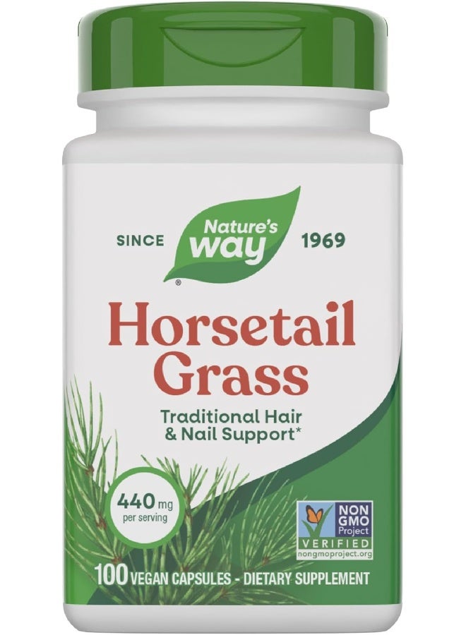 Nature's Way, Horsetail Grass, 440 mg, 100 Vegan Capsules - Image 1