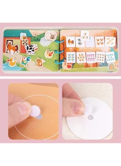 Cordova Early children educational Book for Toddlers, Soft Activity Book Travel Toys Animal Version Sticker Busy Book For Kids Educational Montessori Toys for 1 2 3 Year Old  - Image 4
