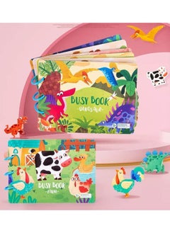 Cordova Early children educational Book for Toddlers, Soft Activity Book Travel Toys Animal Version Sticker Busy Book For Kids Educational Montessori Toys for 1 2 3 Year Old  - Image 3
