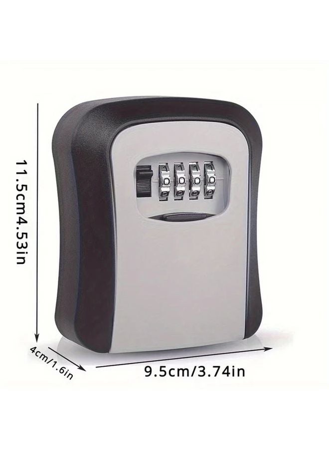 Outdoor Wall Mounted Key Safe Box With Waterproof Cover 1pc Home Car Keys Storage - Image 1