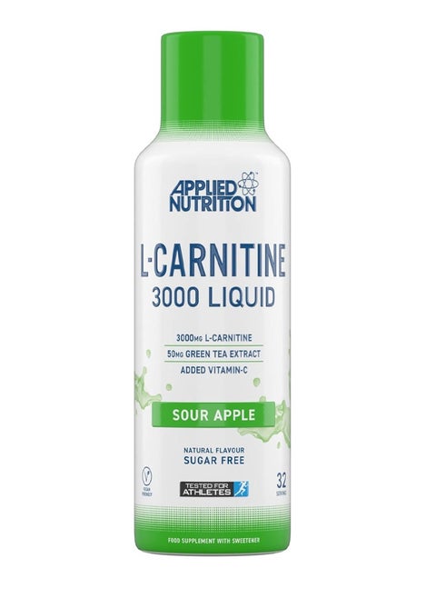 L-Carnitine 3000 Liquid - Sour Apple - (32 Servings)
