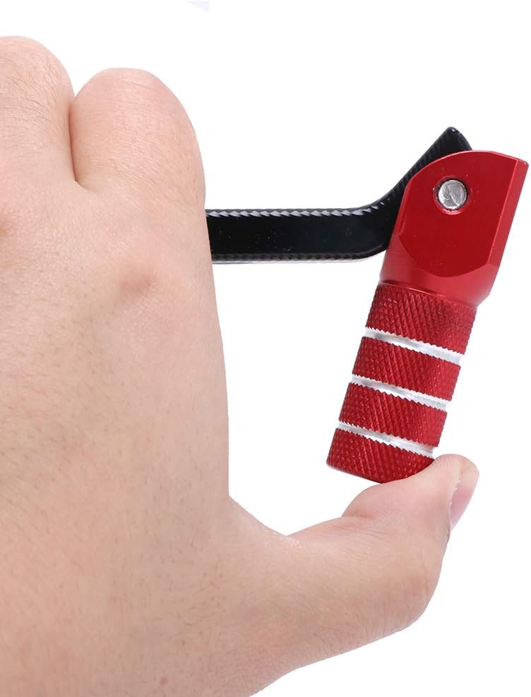 USTPO Motorcycle Gear Shifter Shift Lever Folding Tip CNC for CRF450R CRF450RX 2017-2024 CRF250R 2018-2024 Red - Image 4