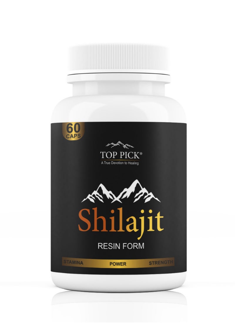 Top Pick Shilajit Resin Form 60 Capsules For Increased Strength & Stamina 