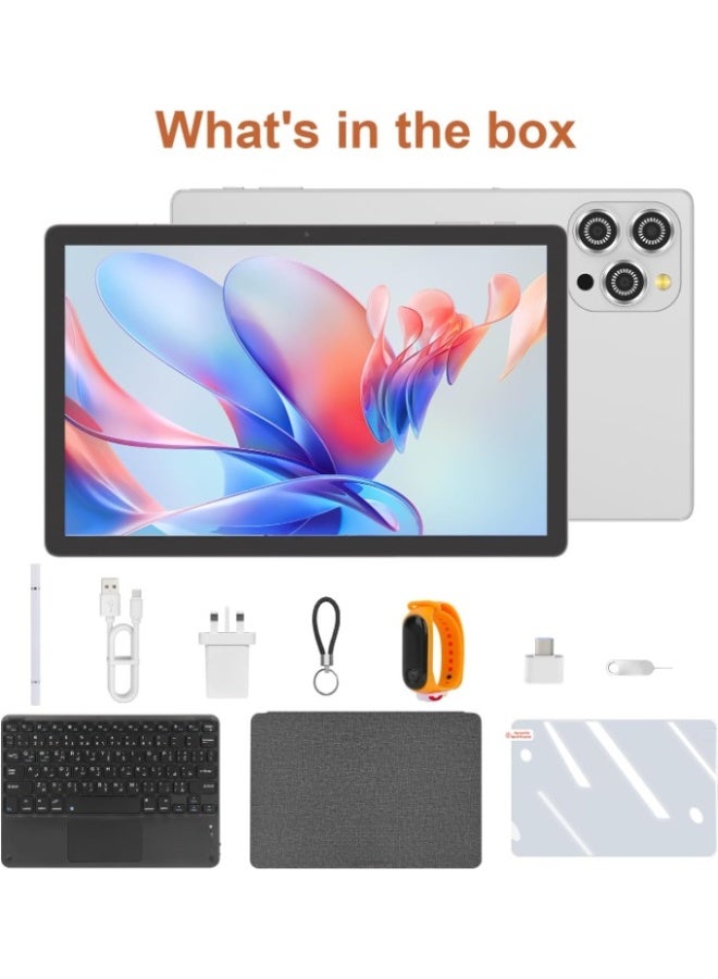 REBENUO CM10016plus Tablet 10.36 Inch , WIFI Android Tablet Pc with 8GB+1TB, 2K Screen Educational Tablet with keyboard and Pen CM10016plus white - Image 2