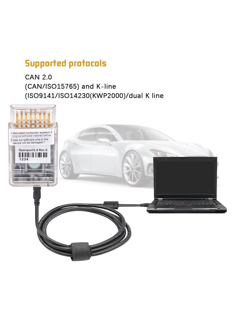 Loquat Openport 2.0+ECUFLASH Cable For Toyota, Jaguar And LandRover Diagnose - Image 3