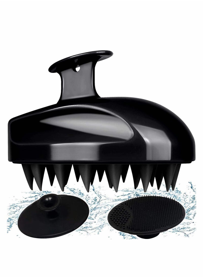 Y&D Hair Scalp Massager, Facial Cleansing Brush, Wet and Dry Shampoo Brush Massage Soft Silicone Rubber Can Use Be Women, Men, Baby, Pet  - Image 1