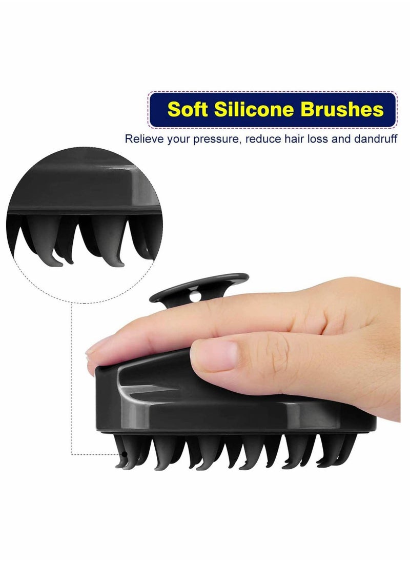 Y&D Hair Scalp Massager, Facial Cleansing Brush, Wet and Dry Shampoo Brush Massage Soft Silicone Rubber Can Use Be Women, Men, Baby, Pet  - Image 2