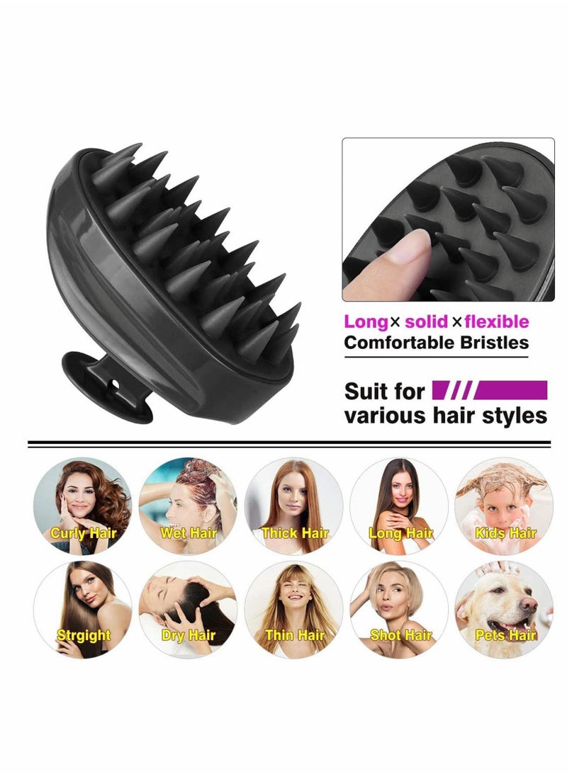 Y&D Hair Scalp Massager, Facial Cleansing Brush, Wet and Dry Shampoo Brush Massage Soft Silicone Rubber Can Use Be Women, Men, Baby, Pet  - Image 5