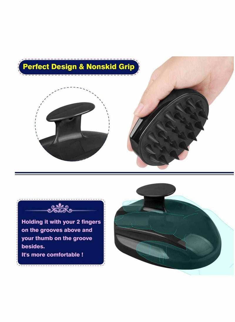 Y&D Hair Scalp Massager, Facial Cleansing Brush, Wet and Dry Shampoo Brush Massage Soft Silicone Rubber Can Use Be Women, Men, Baby, Pet  - Image 4