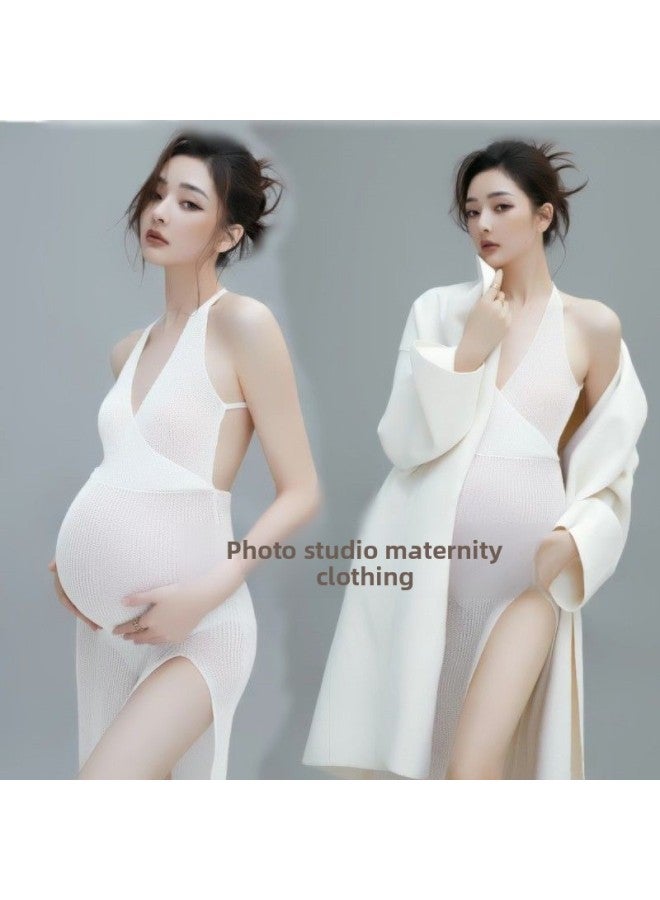 Studio Pregnant Women's New Japanese Sweet Daily Suspender Dress Pregnant Mommy Art Photo Photo Photography Dress