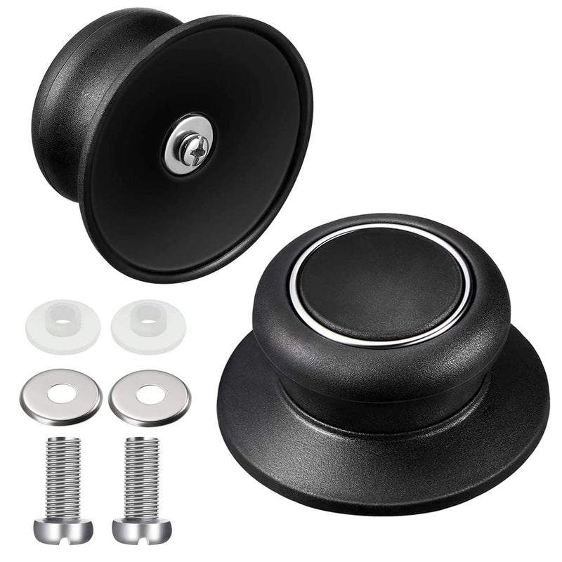 ZUIHUI 2 Pcs Universal Pot Lid Handle Replacement for Crockpot Lids, Pan Lid Replacement Knob Parts, Kitchen Cookware Lid Replacement Knob - Image 1