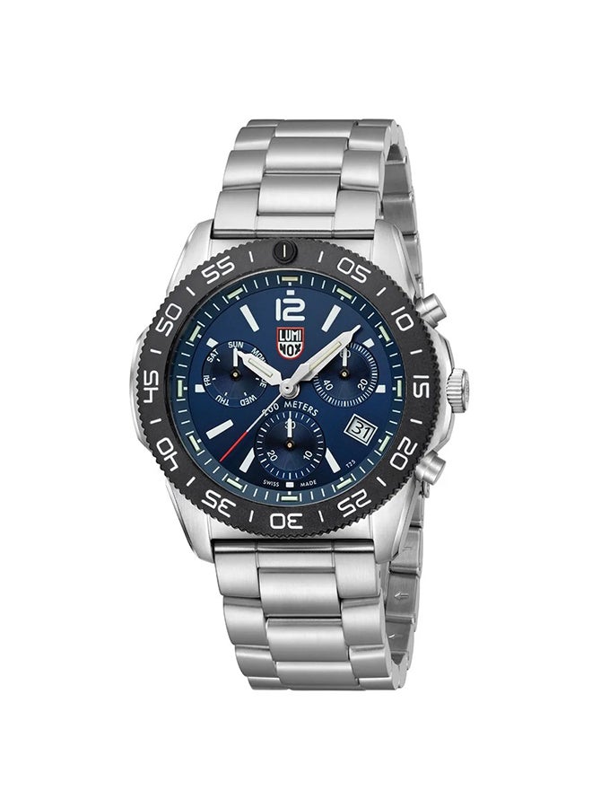 Luminox Men's Chronograph Round Shape Stainless Steel Wrist Watch XS.3144 - 44 Mm  - Image 5