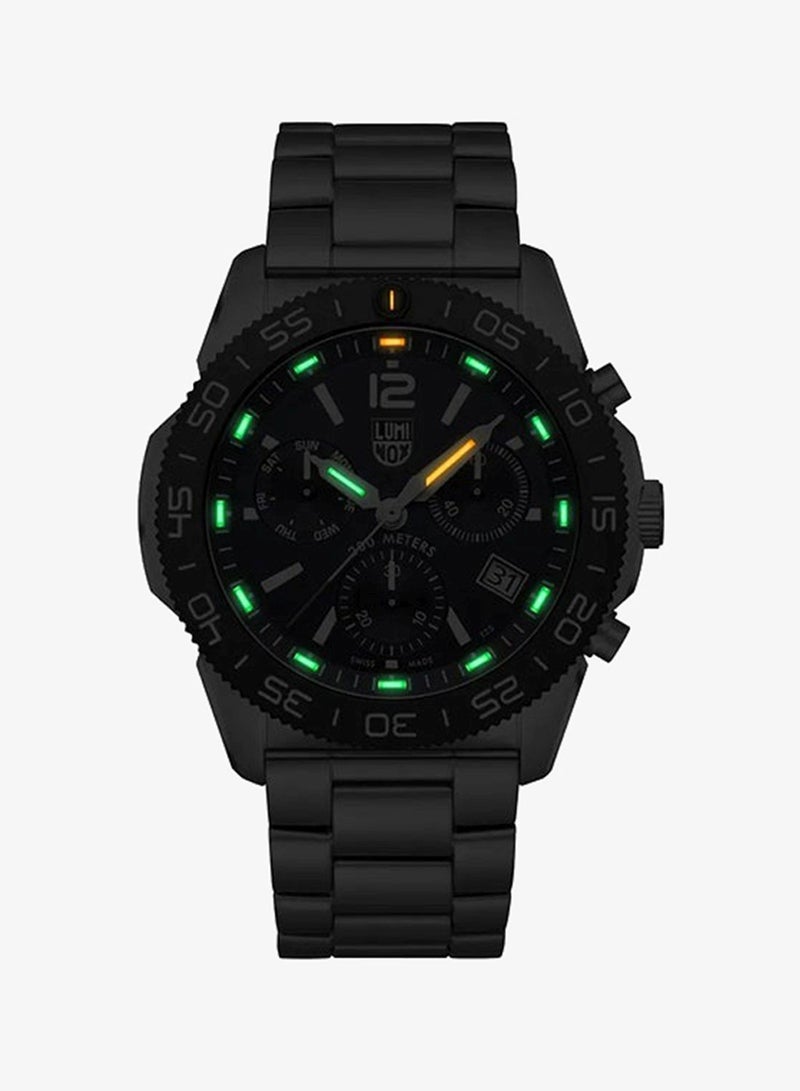 Luminox Men's Chronograph Round Shape Stainless Steel Wrist Watch XS.3144 - 44 Mm - Image 2