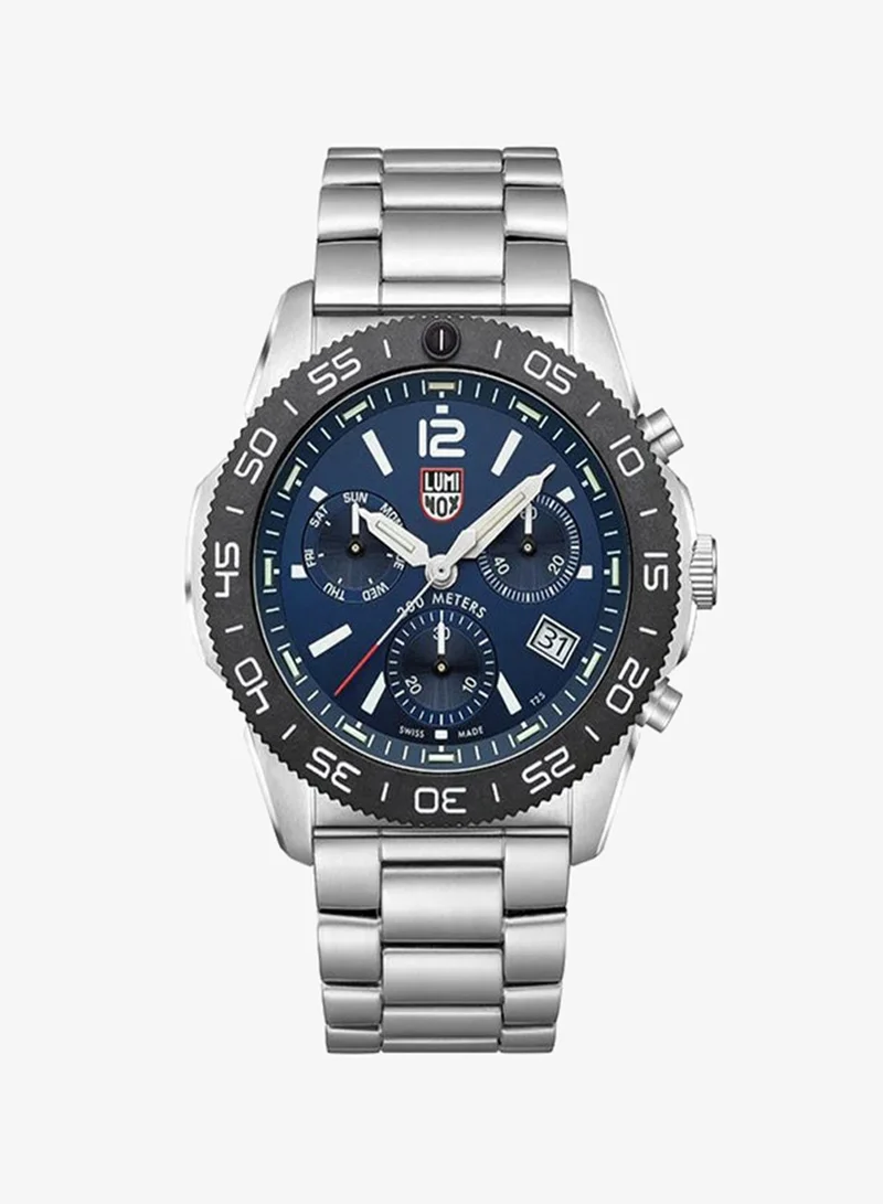 Luminox Men's Chronograph Round Shape Stainless Steel Wrist Watch XS.3144 - 44 Mm