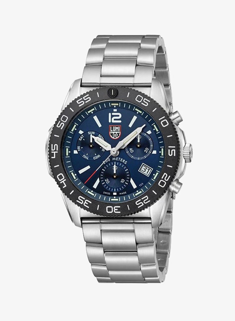 Luminox Men's Chronograph Round Shape Stainless Steel Wrist Watch XS.3144 - 44 Mm - Image 5