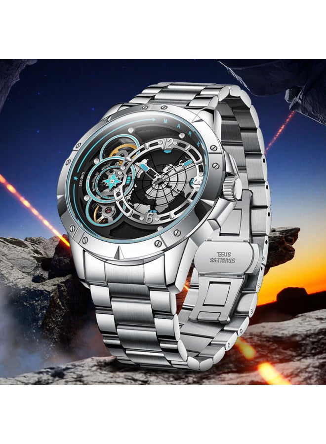 Mark Fairwhale Men's Automatic Mechanical Watch Luminous Waterproof Top Ten Famous Watches Work Season Gift For Boyfriend 6005 - Image 2
