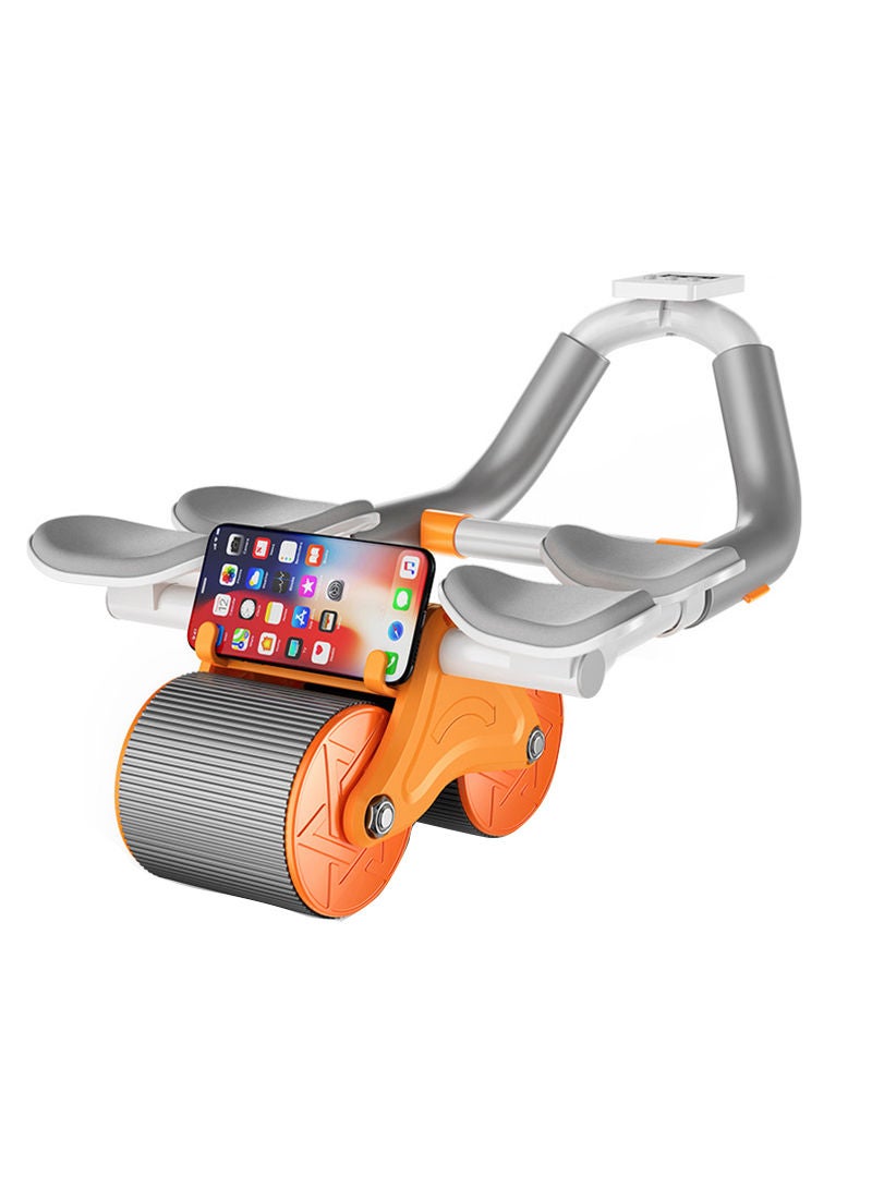 Sharpdo Household Small Fitness Equipment 4-Elbow Support Abdominal Wheel with Counter and Mobile Phone Holder - Image 1