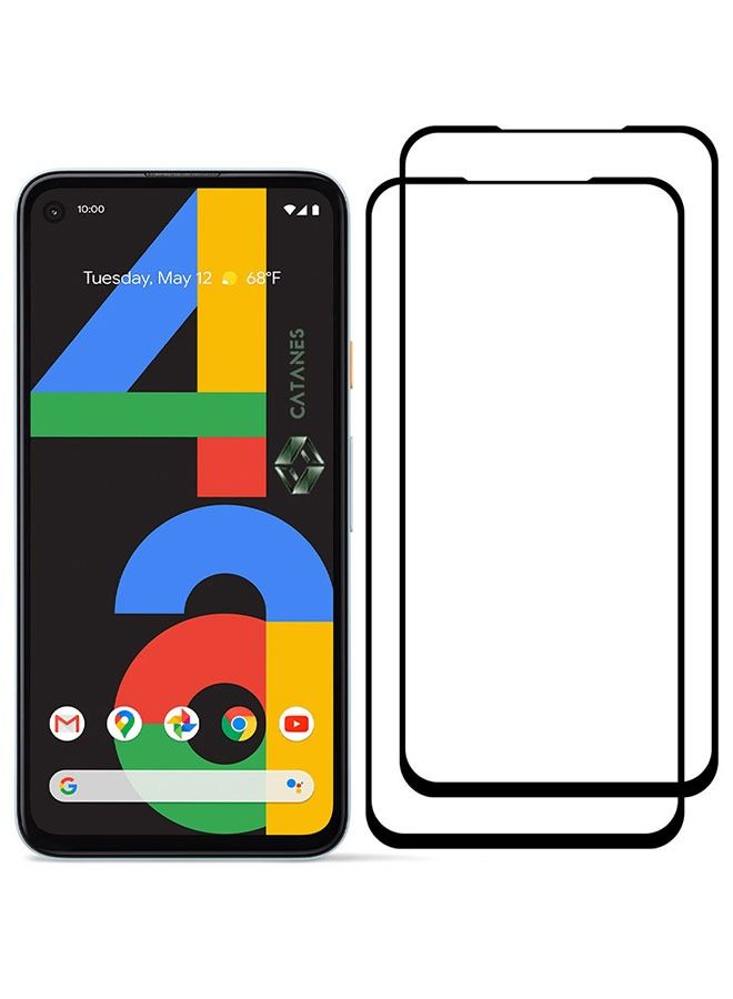 CATANES 2 Pack For Google 4a 4G Tempered Glass Screen Protector Full Glue Back - Image 3