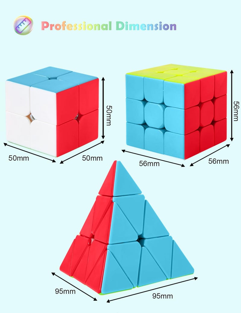 روكسندا مجموعة مكعبات ماجيك بيراميد مكونة من ثلاث قطع - Image 2