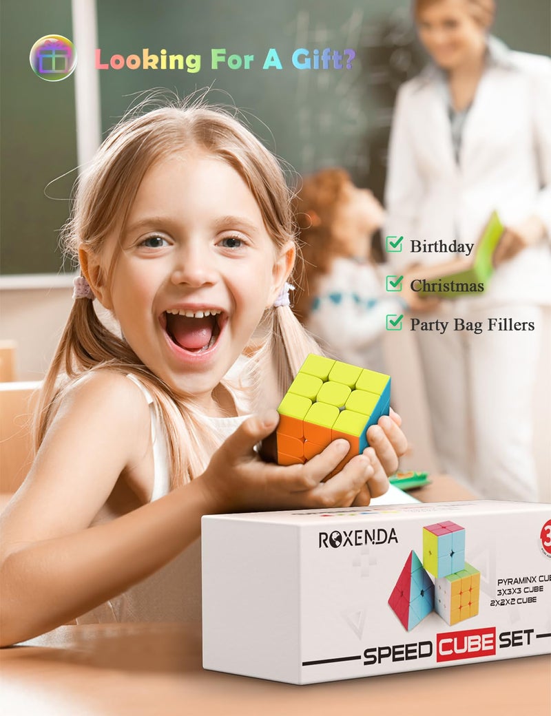 روكسندا مجموعة مكعبات ماجيك بيراميد مكونة من ثلاث قطع - Image 4