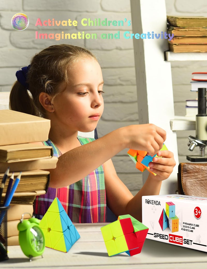 روكسندا مجموعة مكعبات ماجيك بيراميد مكونة من ثلاث قطع - Image 5