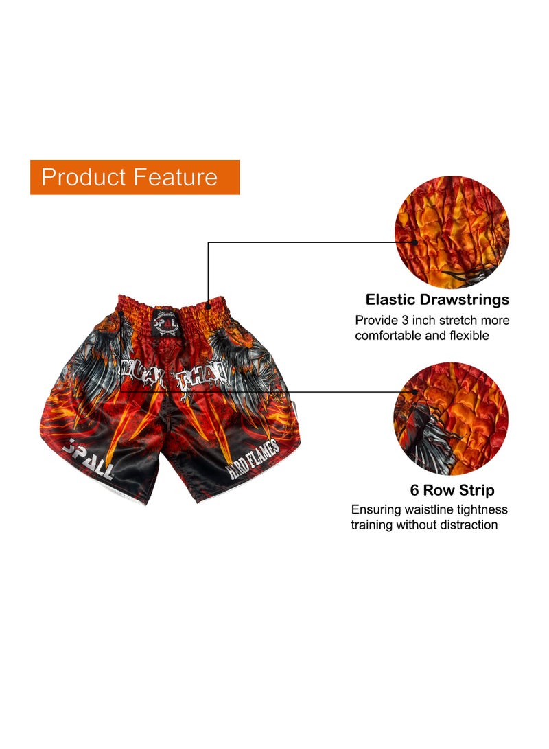 Spall Muay Thai Shorts | Boxing Grappling Shorts for MMA Kickboxing Muay Thai for Men and Women  - Image 3