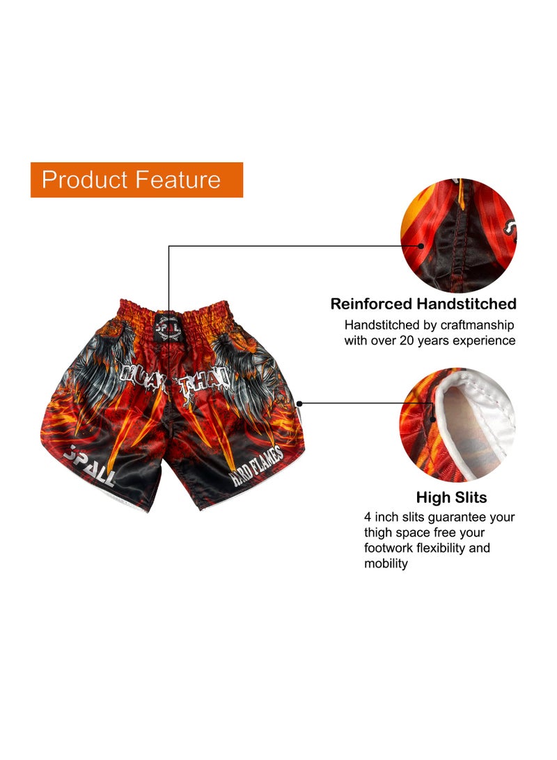 Spall Muay Thai Shorts | Boxing Grappling Shorts for MMA Kickboxing Muay Thai for Men and Women  - Image 4