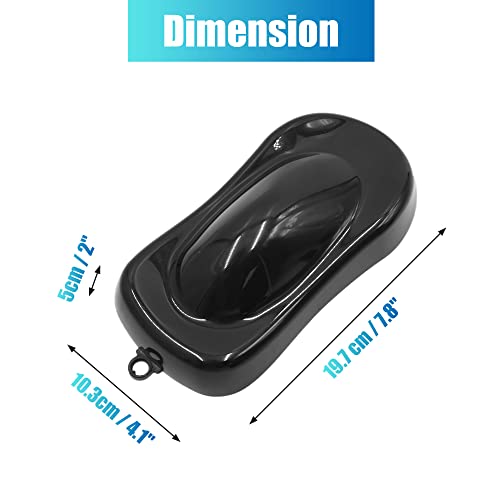 uxcell Black Plastic Auto Car Painting Speed Shape Spray Painting Model Sample Display - Image 3