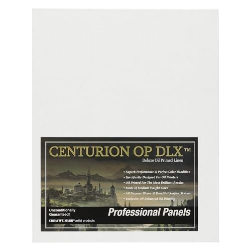 Centurion Deluxe Professional Oil Primed Linen Canvas Panels - 12"x24" - 3 Pack of Linen Canvases for Painting, Artwork and More - Image 1