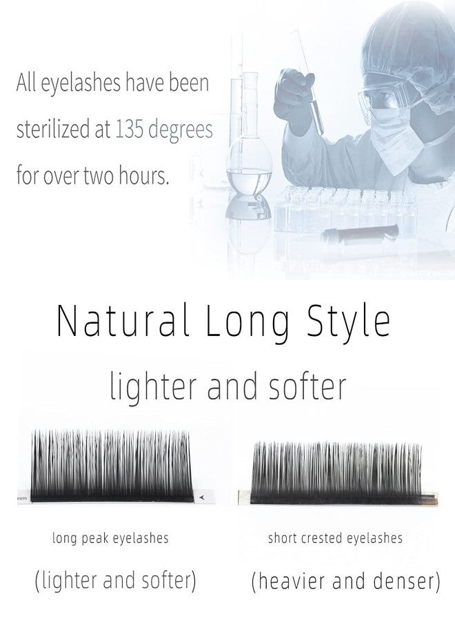 NAGARAKU Individual Eyelash Makeup Manual Fans-making Lashes 16 Lines Matte Black High Quality New Material Super Soft (Length:9, Thickness:0.07 - Curl:D) - Image 4