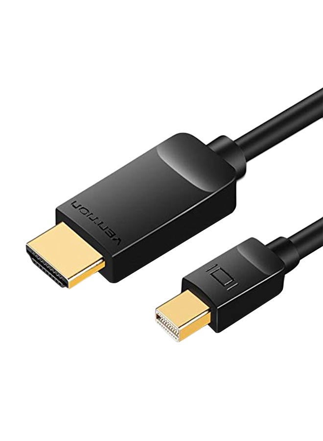 VENTION Thunderbolt Mini DP To HDMI Cable Black/Gold - Image 1