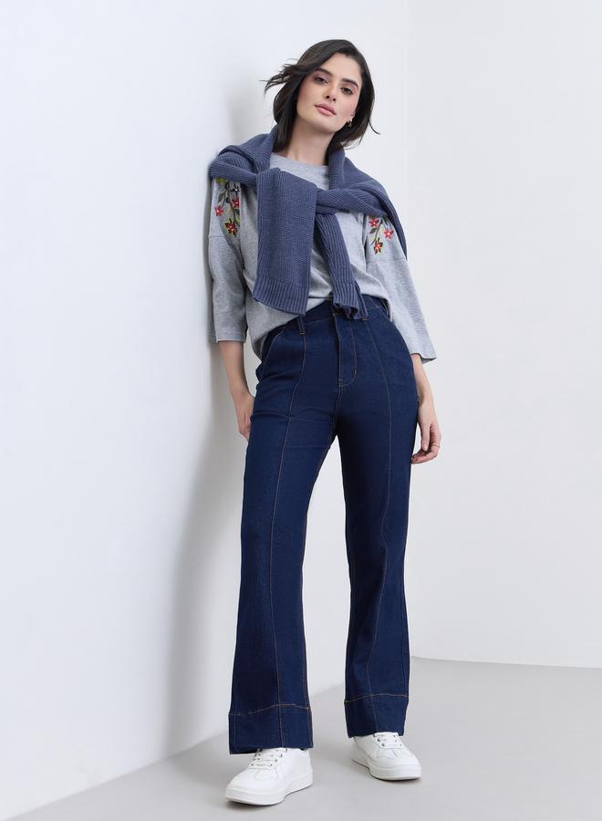 Styli Women High Rise Wide Leg Jeans - Image 1