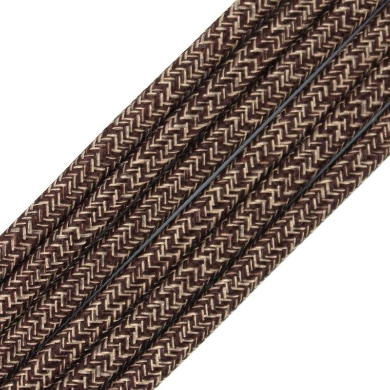 328ft Fabric Cloth Covered Round WirePRUNLLA Vintage 182 Industrial Electrical Lamp Cord 18Gauge Antique Style for Retro Lamp DIY Projects Brown and Dark grey