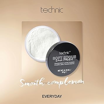 Technic بودرة الوجه الشفافة الناعمة من تكنيك - بودرة خفيفة الوزن غير لامعة 20 جرام - Image 3