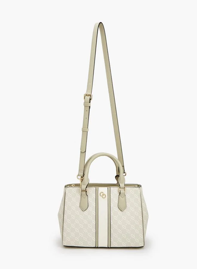 سيليست رمادي مطبوع شعار متطابق خلفي