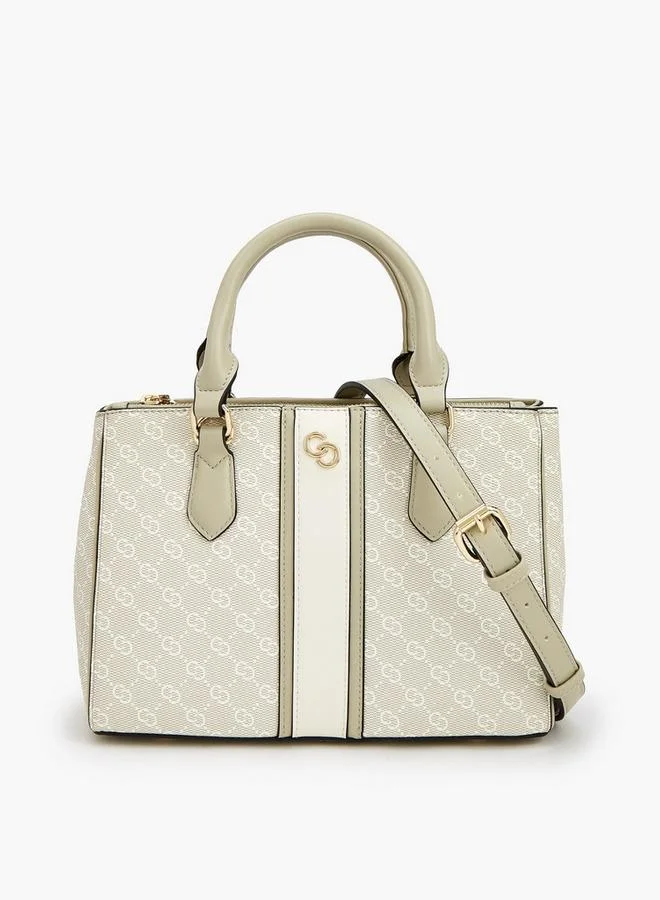 سيليست رمادي مطبوع شعار متطابق خلفي