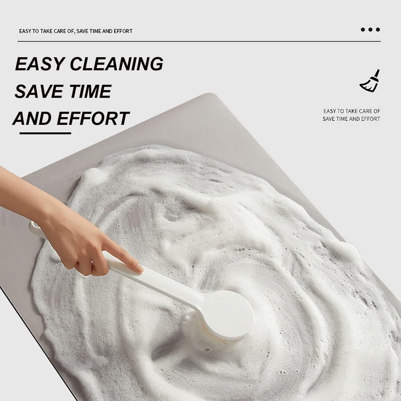 klarako Fantasy Style Draining Mat, Faucet Mat for Kitchen Sink, Draining Mat for Kitchen Counter,Vintage Soft Kitchen Sink Splash Guard, Water Absorbing Stone Tray for Sink (E) - Image 5
