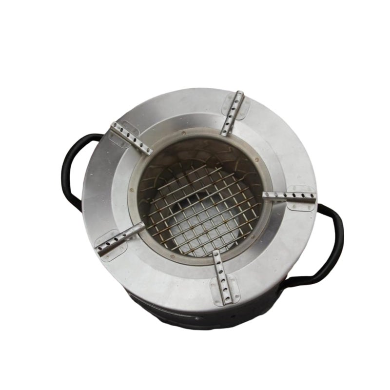 ZAMZIN Camping Wood Stove Portable/Foldable Backpacking Survival Stove with Grill, Stainless Steel Wood Burning Stove for Outdoor Cooking, Picnic, Emergency, Hiking, Alcohol Tray Included - Image 5