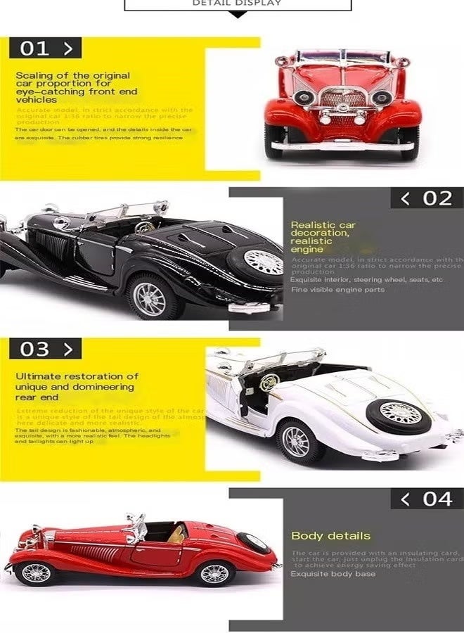 داي كاست متوافق مع لعبة سيارة تويوتا كراون كلوجر النموذجية، سيارة لعبة من سبائك الزنك قابلة للسحب للخلف مع صوت وإضاءة للأطفال والكبار - Image 2