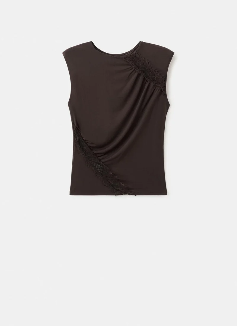 MANGO  Ruched fitted top for Women | Best Price UAE